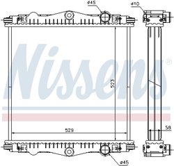 Radiator racire motor Nissens 614450