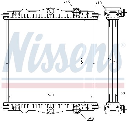Radiator racire motor Nissens 614450