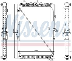 Radiator racire motor Nissens 61447