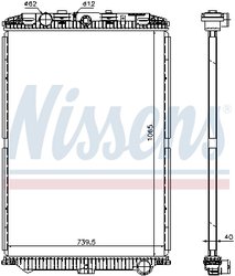 RADIATOR RACIRE MOTOR NISSENS 614470 - Compatibil cu DAF