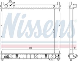 RADIATOR RACIRE MOTOR NISSENS 61642 - Compatibil cu DAEWOO, SSANGYONG