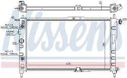 RADIATOR RACIRE MOTOR NISSENS 616521 - Compatibil cu DAEWOO