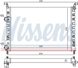 Radiator racire motor Nissens 61684
