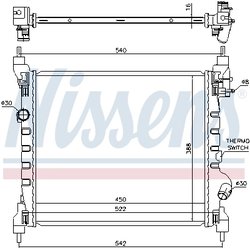Radiator racire motor Nissens 61689