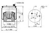 Burduf suspensie pneumatica Contitech AIR Spring 6173 N P40