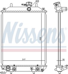 Radiator racire motor Nissens 61739