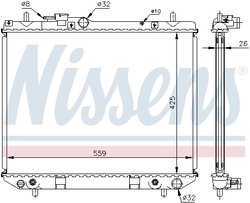 Radiator racire motor Nissens 61741A