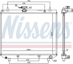 Radiator racire motor Nissens 617555