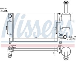 Radiator racire motor Nissens 617845