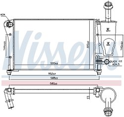 Radiator racire motor Nissens 617853