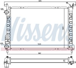 RADIATOR RACIRE MOTOR NISSENS 61804 - Compatibil cu FIAT