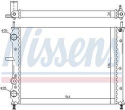 Radiator racire motor Nissens 61806