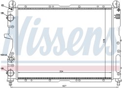 Radiator racire motor Nissens 61869