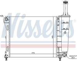 Radiator racire motor Nissens 61936