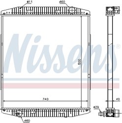 Radiator racire motor Nissens 619730