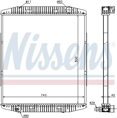 Radiator racire motor Nissens 619730
