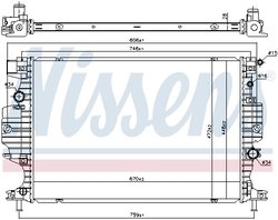 Radiator racire motor Nissens 620156