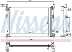 RADIATOR RACIRE MOTOR NISSENS 62028A - Compatibil cu FORD, MAZDA