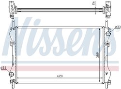 Radiator racire motor Nissens 62044A