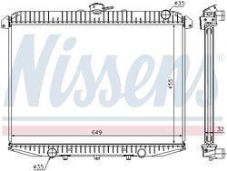 RADIATOR RACIRE MOTOR NISSENS 62069A - Compatibil cu FORD, NISSAN