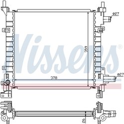 RADIATOR RACIRE MOTOR NISSENS 62083A - Compatibil cu FORD