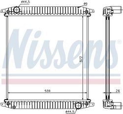 Radiator racire motor Nissens 62341A