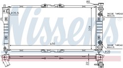Radiator racire motor Nissens 62393