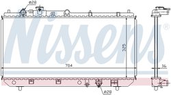Radiator racire motor Nissens 62403