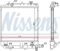 Radiator racire motor Nissens 62459