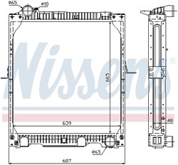 Radiator racire motor Nissens 62523A