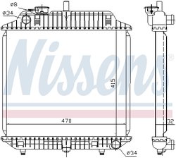 RADIATOR RACIRE MOTOR NISSENS 62516 - Compatibil cu MERCEDES-BENZ