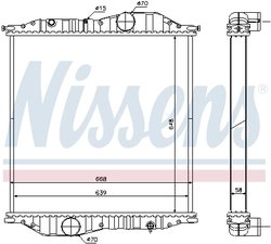 Radiator racire motor Nissens 625502