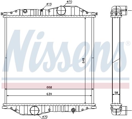 Radiator racire motor Nissens 625502