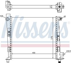 Radiator racire motor Nissens 62546