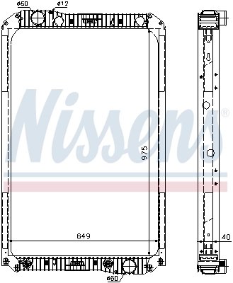 RADIATOR RACIRE MOTOR NISSENS 62571A - Compatibil cu MERCEDES-BENZ