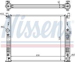 Radiator racire motor Nissens 62576A