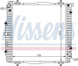 RADIATOR RACIRE MOTOR NISSENS 62599A - Compatibil cu MERCEDES-BENZ, PUCH