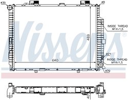 RADIATOR RACIRE MOTOR NISSENS 62612A - Compatibil cu MERCEDES-BENZ
