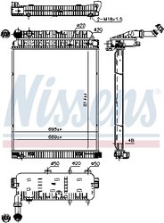 RADIATOR RACIRE MOTOR NISSENS 62648 - Compatibil cu MERCEDES-BENZ