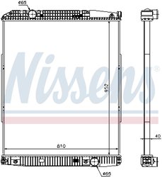 Radiator racire motor Nissens 626490