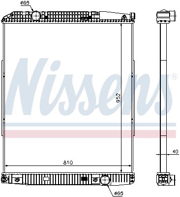 Radiator racire motor Nissens 626490