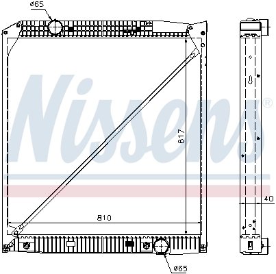 Radiator racire motor Nissens 62652A