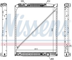 Radiator racire motor Nissens 62653A