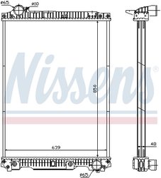 Radiator racire motor Nissens 626570