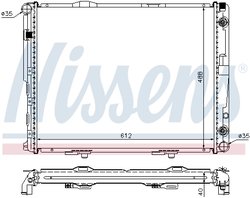 Radiator racire motor Nissens 62695A