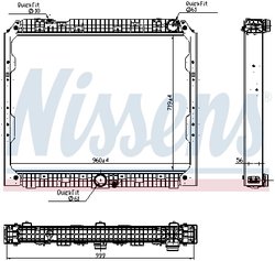 RADIATOR RACIRE MOTOR NISSENS 627002 - Compatibil cu MERCEDES-BENZ