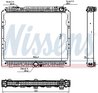 Radiator racire motor Nissens 627002