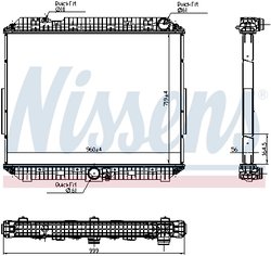 Radiator racire motor Nissens 6270020