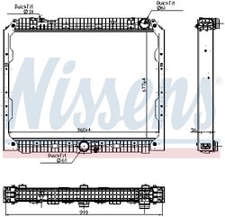 Radiator racire motor Nissens 627003