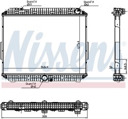 Radiator racire motor Nissens 6270030